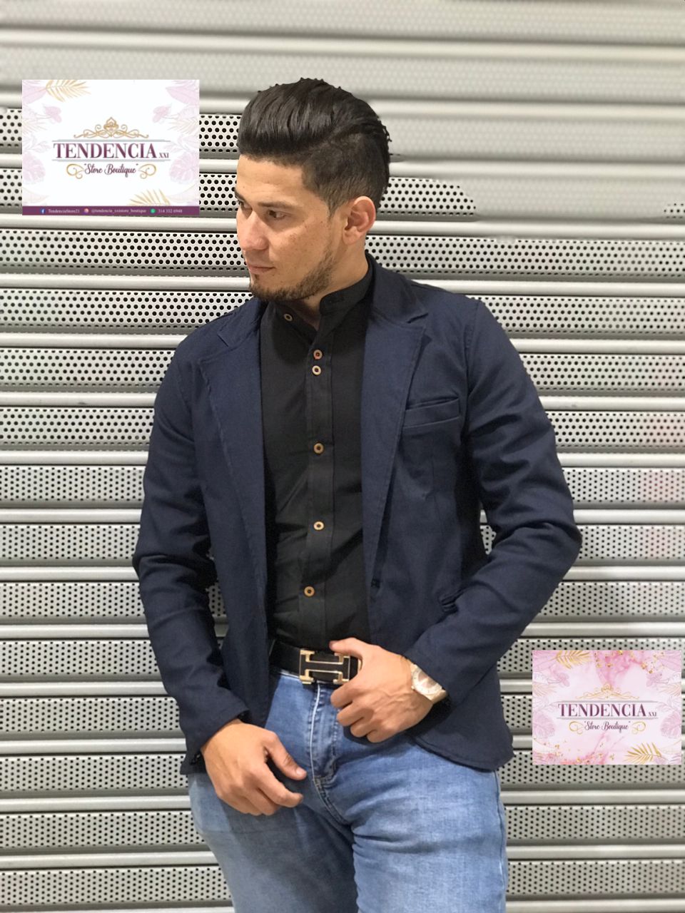 BLAZER DE CABALLERO EN DRIL FORRADO