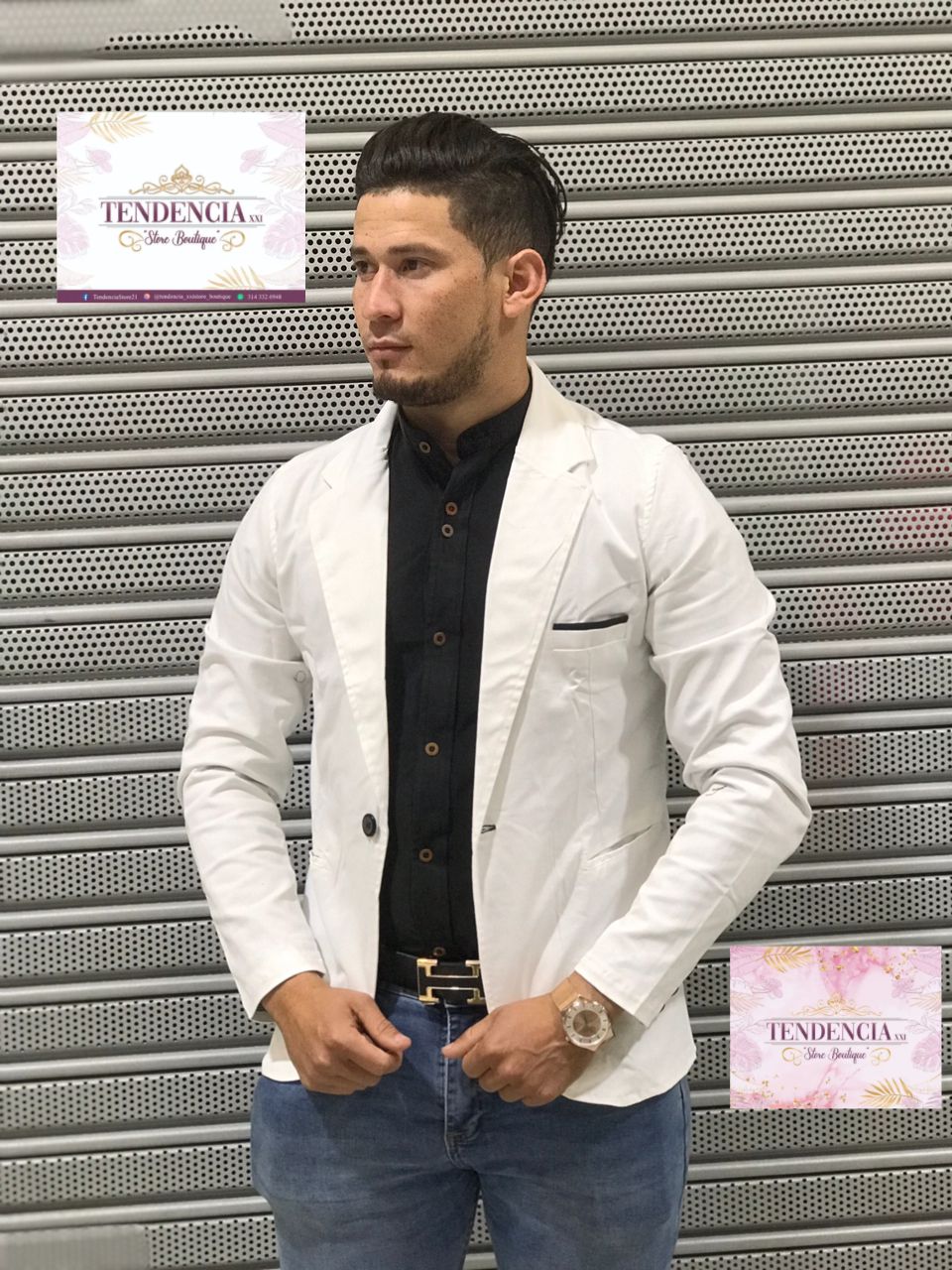 BLAZER DE CABALLERO EN DRIL FORRADO