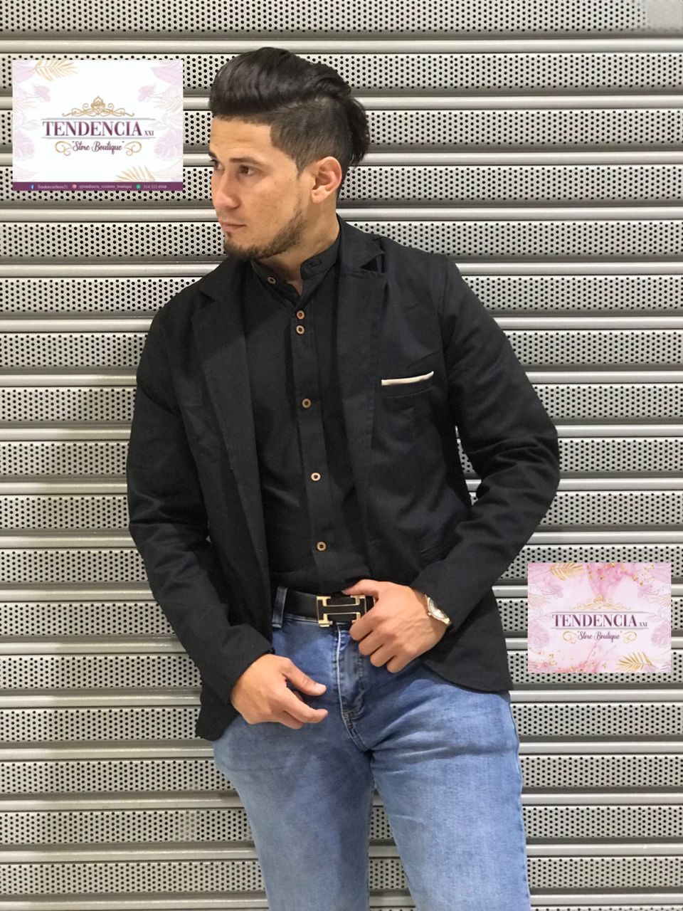 BLAZER DE CABALLERO EN DRIL FORRADO