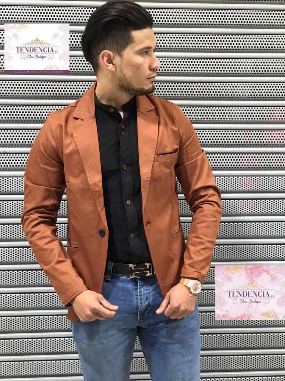 BLAZER DE CABALLERO EN DRIL FORRADO